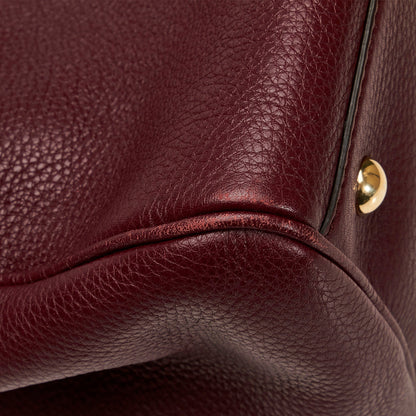Gucci Bamboo Medium Red Leather