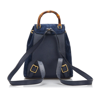 Gucci Bamboo Suede Backpack