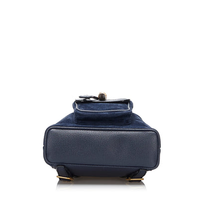 Gucci Bamboo Suede Backpack