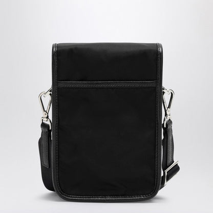 Prada Small Messenger Bag In Black Re-Nylon Men