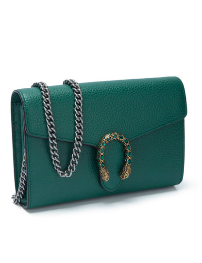 Gucci Dionysus Collection Leather Mini Chain Bag