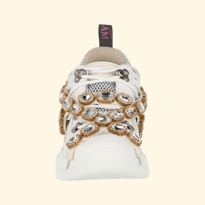 Gucci Flashtrek Chunky Leather Sneakers, White,