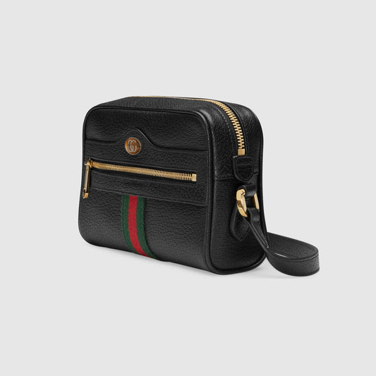 Gucci Ophidia Burgundy Leather Small Belt Bag