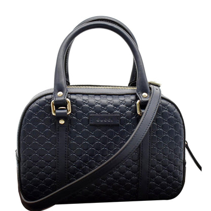 GUCCI Microguccissima Small Leather Crossbody Bag Blue 510289