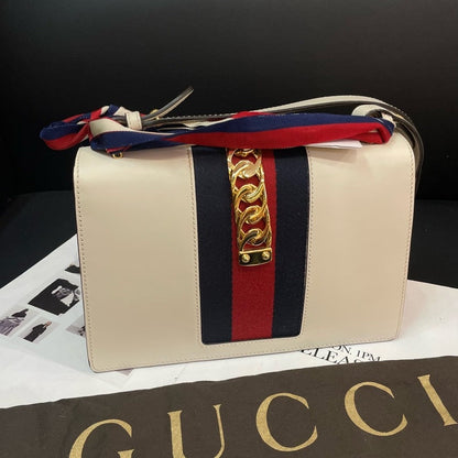 Gucci Sylvie Shoulder Bag Leather