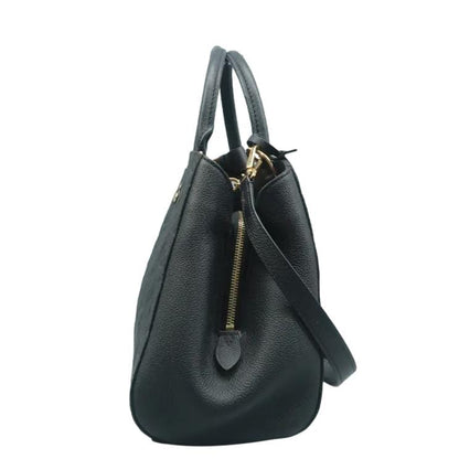 LOUIS VUITTON Montaigne Monogram Empreinte Shoulder Bag Black