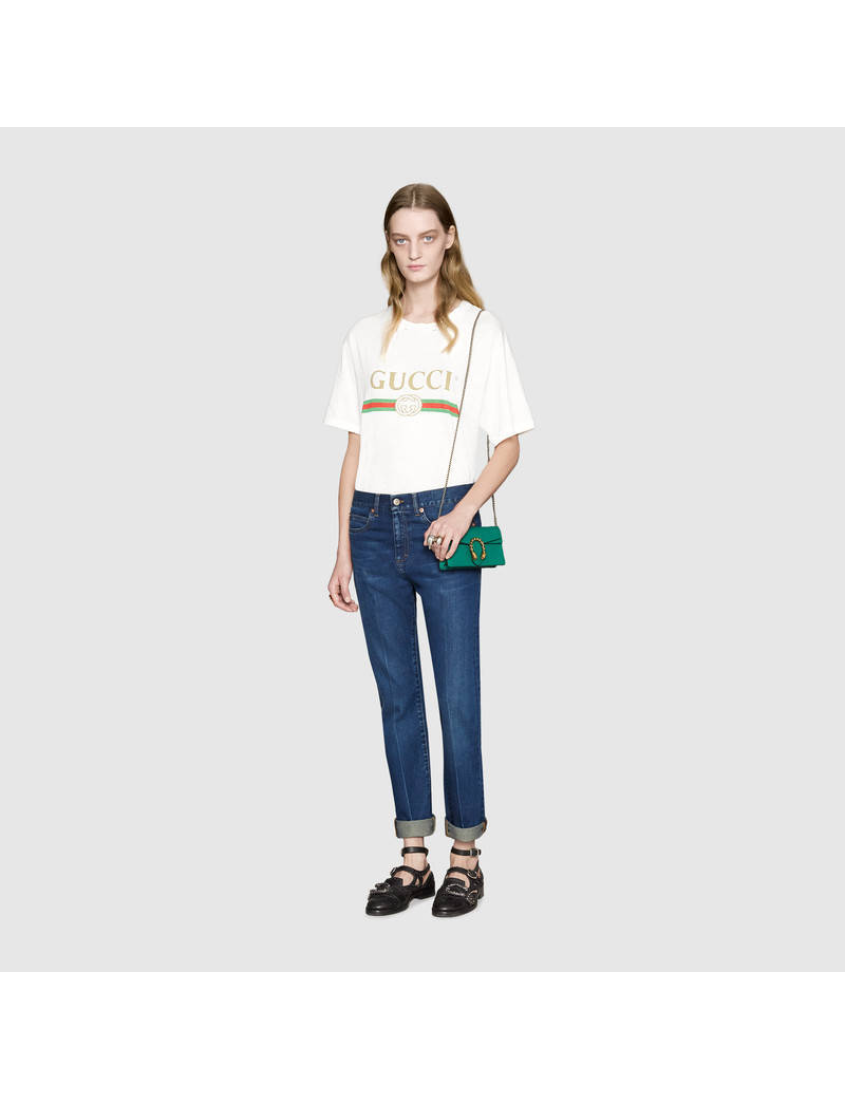 Gucci Dionysus Collection Leather Super Mini Handbag