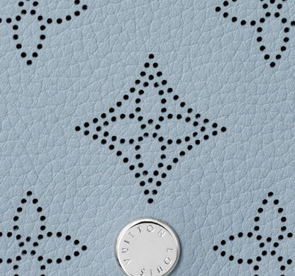 Louis Vuitton Iris Compact Wallet Mahina Bleu Horizon Pumpkin