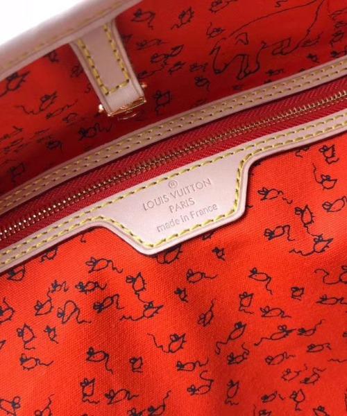 Louis Vuitton Neverfull MM Catogram White/Orange