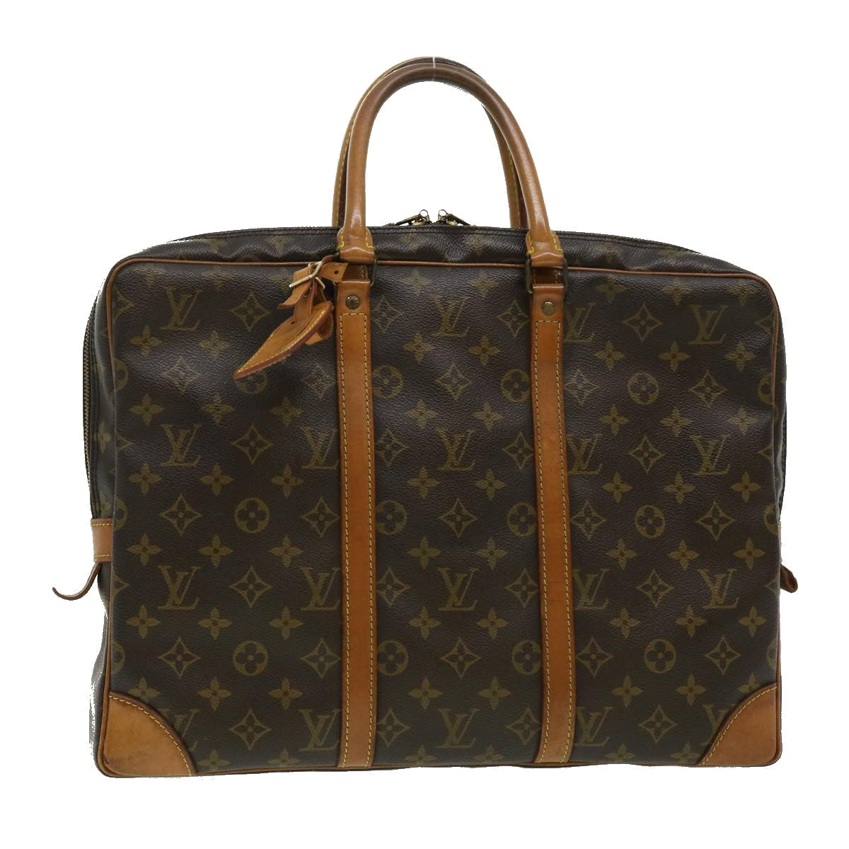 LOUIS VUITTON Monogram Porte Documents Voyage Hand Bag M53361 Auth 30207