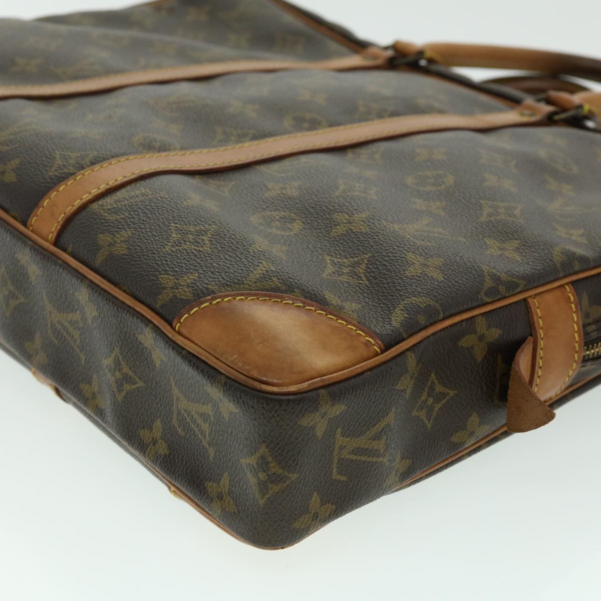 LOUIS VUITTON Monogram Porte Documents Voyage Hand Bag M53361 Auth 30207