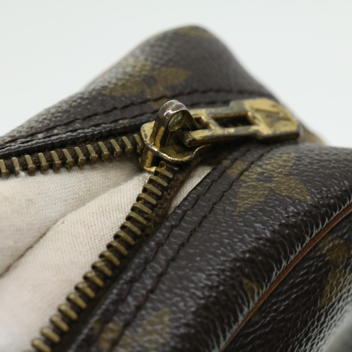 LOUIS VUITTON Monogram Porte Documents Voyage Hand Bag M53361 Auth 30207
