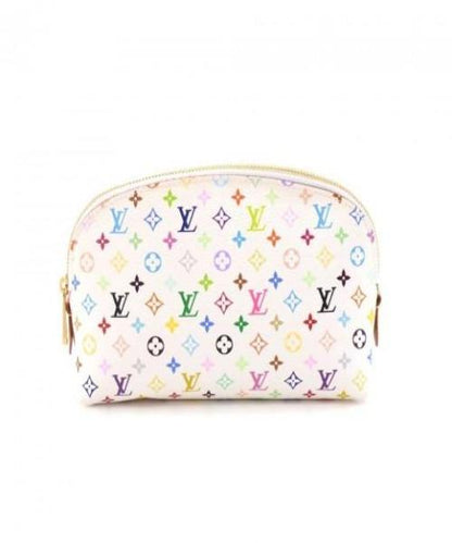 Louis Vuitton Multicolor Cosmetic Pouch GM White