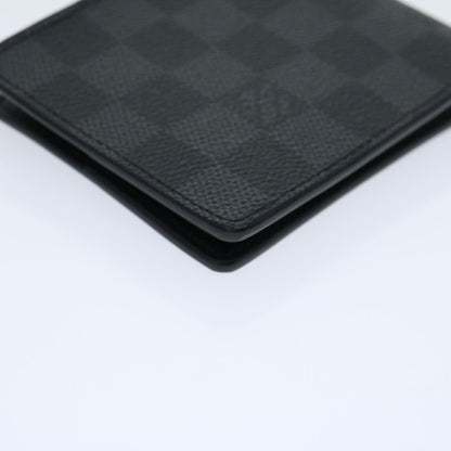 LOUIS VUITTON Damier Graphite Portefeuille Slender Wallet N63261 LV Auth 31031A