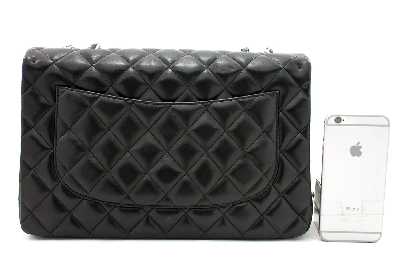 Chanel Flap Large Lambskin Black Shoulder Bag 2