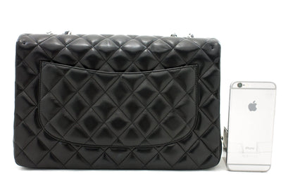 Chanel Flap Large Lambskin Black Shoulder Bag 2