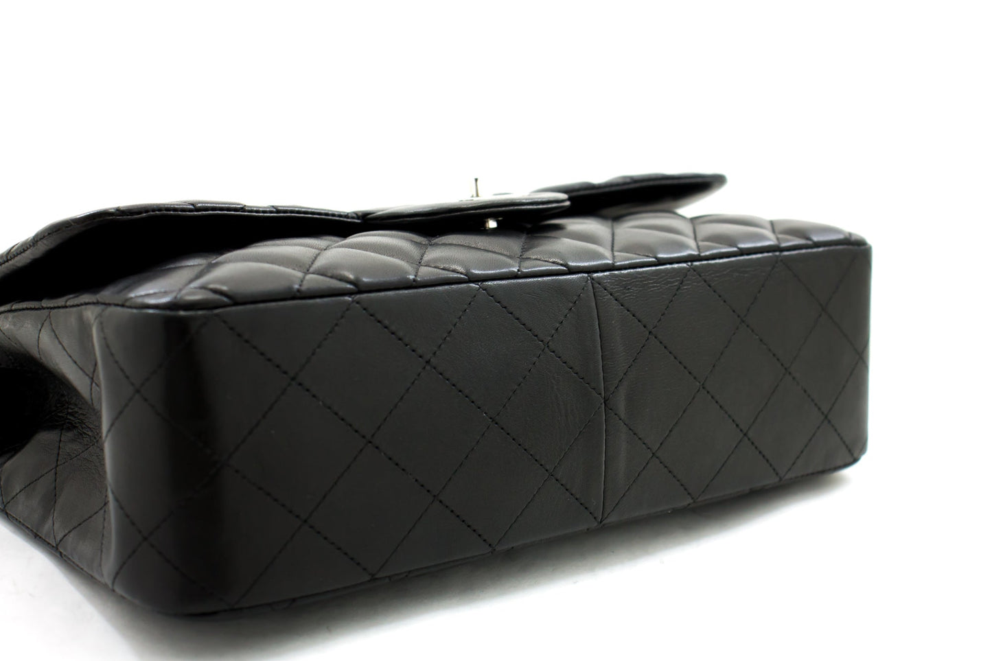 Chanel Flap Large Lambskin Black Shoulder Bag 2