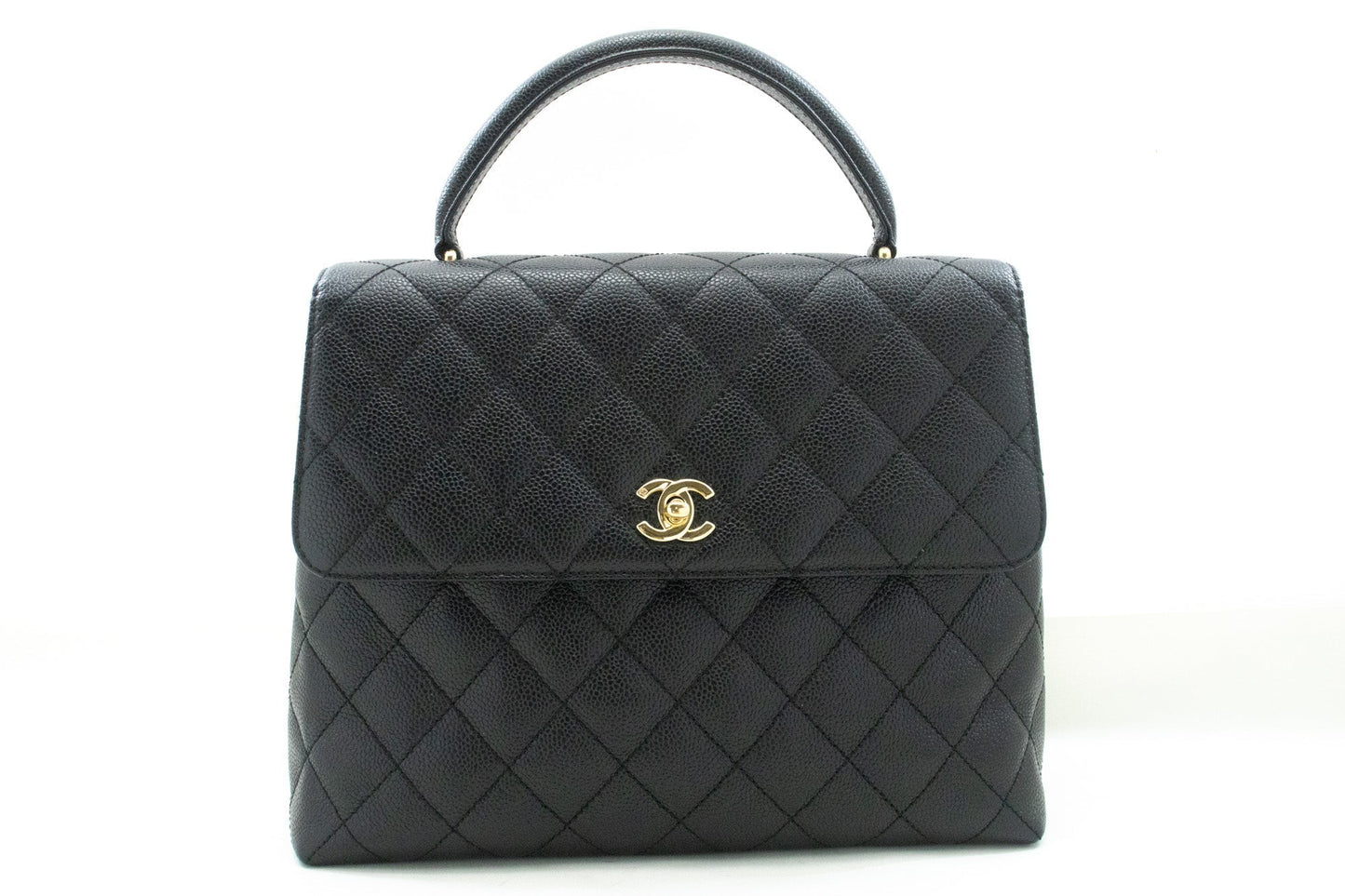 Chanel Kelly Leather Black Shoulder Bag 4