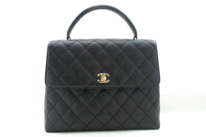 Chanel Kelly Leather Black Shoulder Bag 4