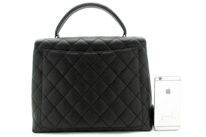 Chanel Kelly Leather Black Shoulder Bag 4