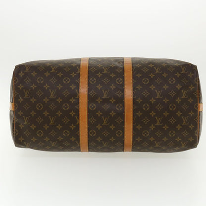 LOUIS VUITTON Monogram Keepall Bandouliere 55 Boston Bag M41414 LV Auth 32935