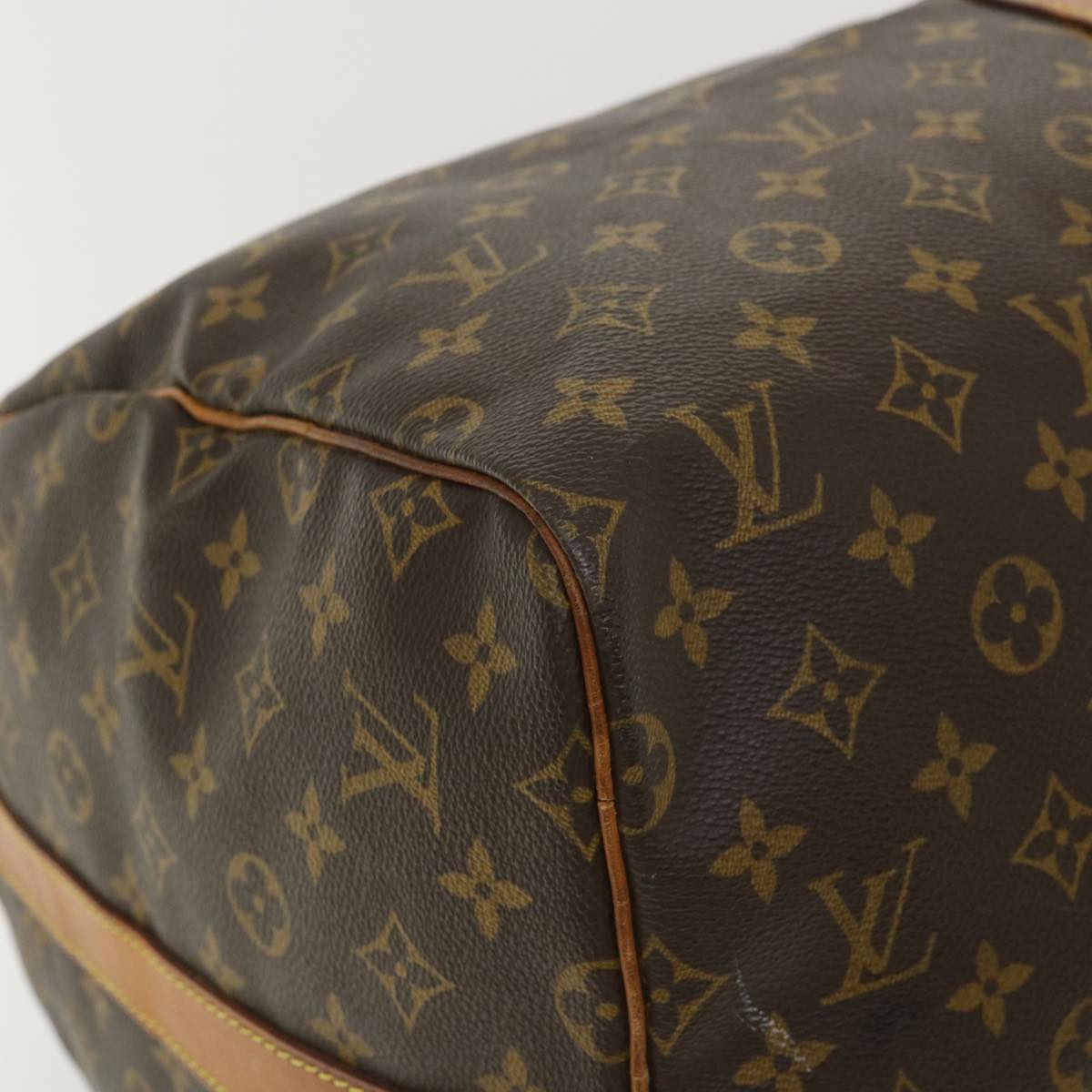 LOUIS VUITTON Monogram Keepall Bandouliere 55 Boston Bag M41414 LV Auth 32935
