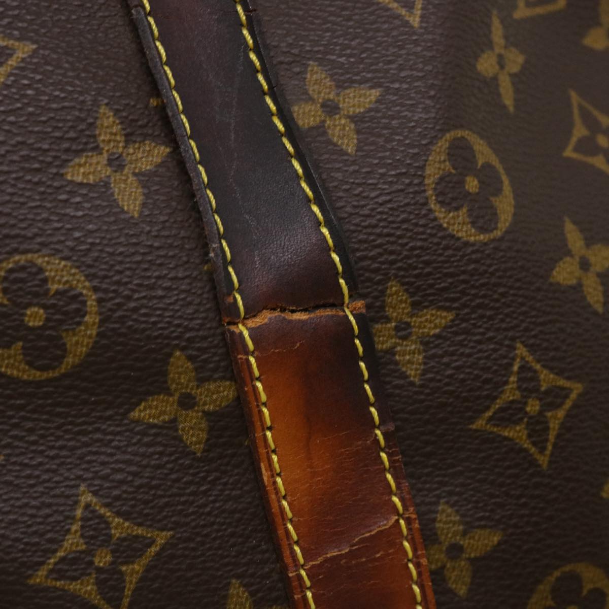 LOUIS VUITTON Monogram Keepall Bandouliere 55 Boston Bag M41414 LV Auth 32935
