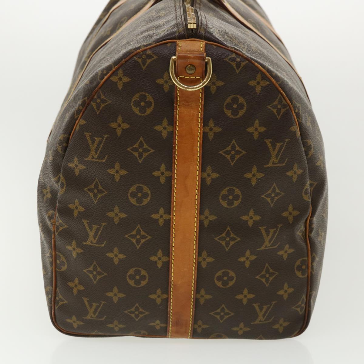 LOUIS VUITTON Monogram Keepall Bandouliere 55 Boston Bag M41414 LV Auth 32935