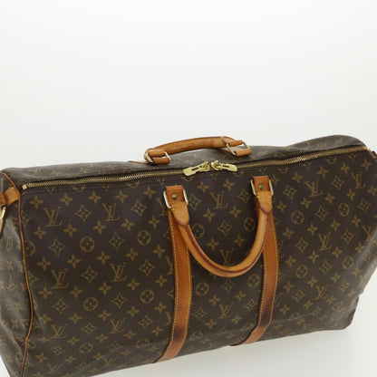 LOUIS VUITTON Monogram Keepall Bandouliere 55 Boston Bag M41414 LV Auth 32935