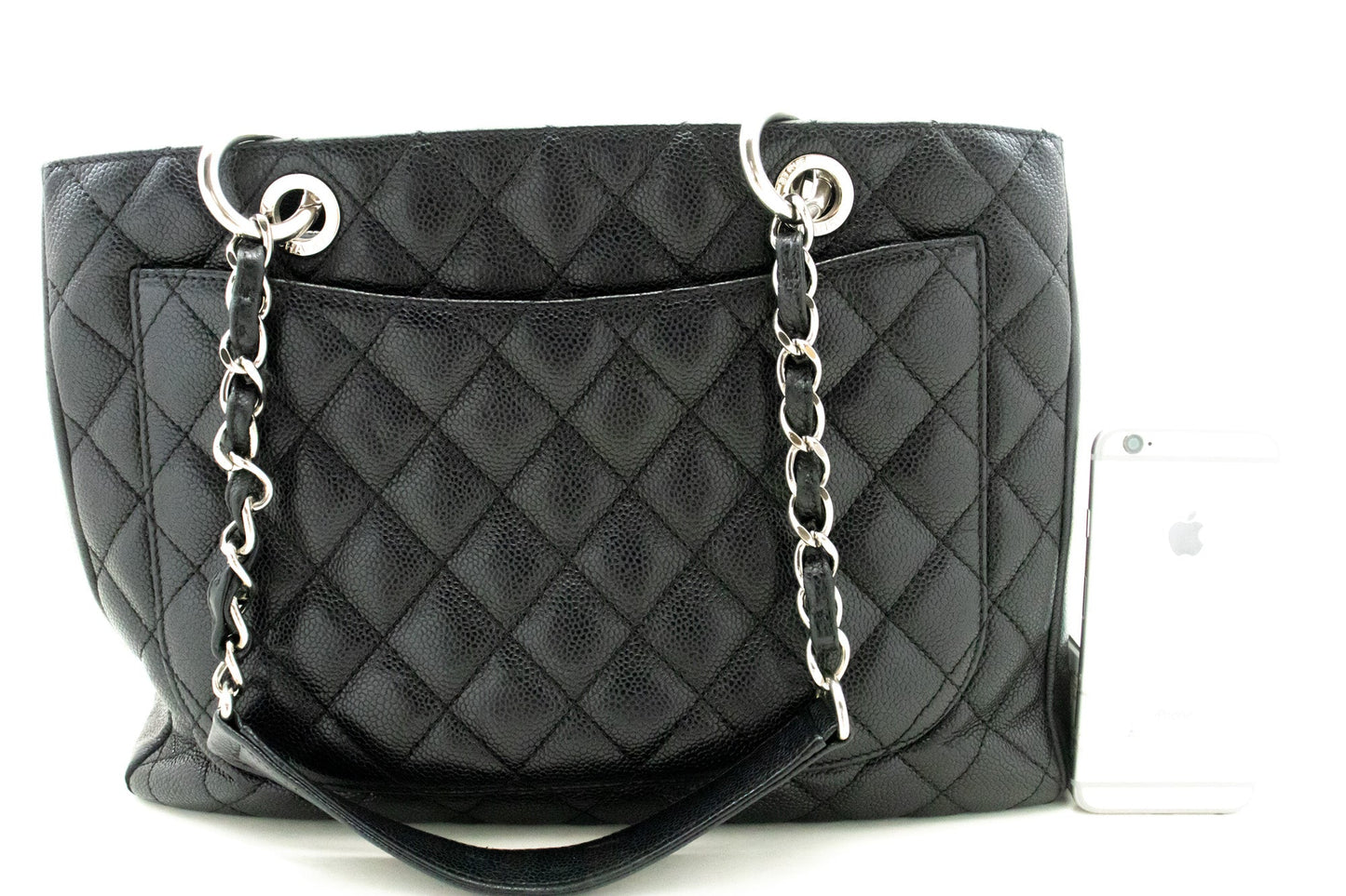 Chanel Leather Black Elegant Tote Bag 7