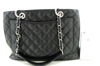 Chanel Leather Black Elegant Tote Bag 7