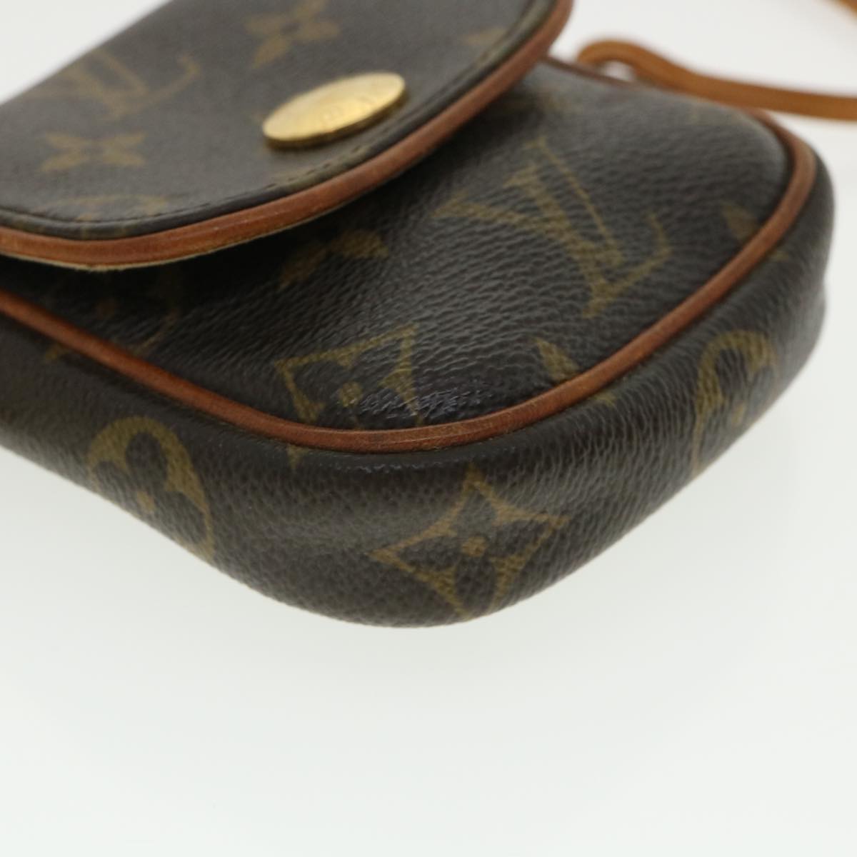 LOUIS VUITTON Monogram Pochette Cancun Shoulder Bag Pouch M60018 LV Auth 33217