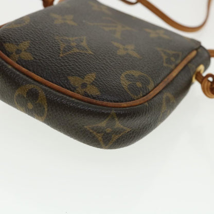 LOUIS VUITTON Monogram Pochette Cancun Shoulder Bag Pouch M60018 LV Auth 33217