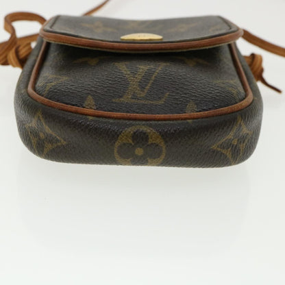 LOUIS VUITTON Monogram Pochette Cancun Shoulder Bag Pouch M60018 LV Auth 33217
