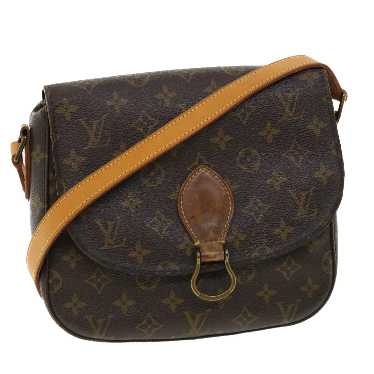 LOUIS VUITTON Monogram Saint Cloud GM Shoulder Bag M51242 LV Auth 33745