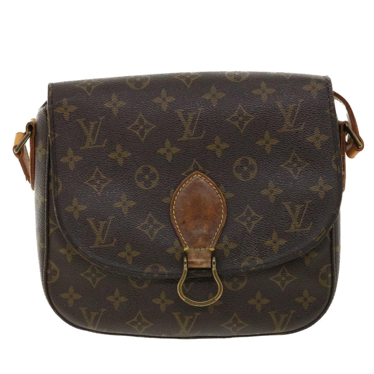 LOUIS VUITTON Monogram Saint Cloud GM Shoulder Bag M51242 LV Auth 33745