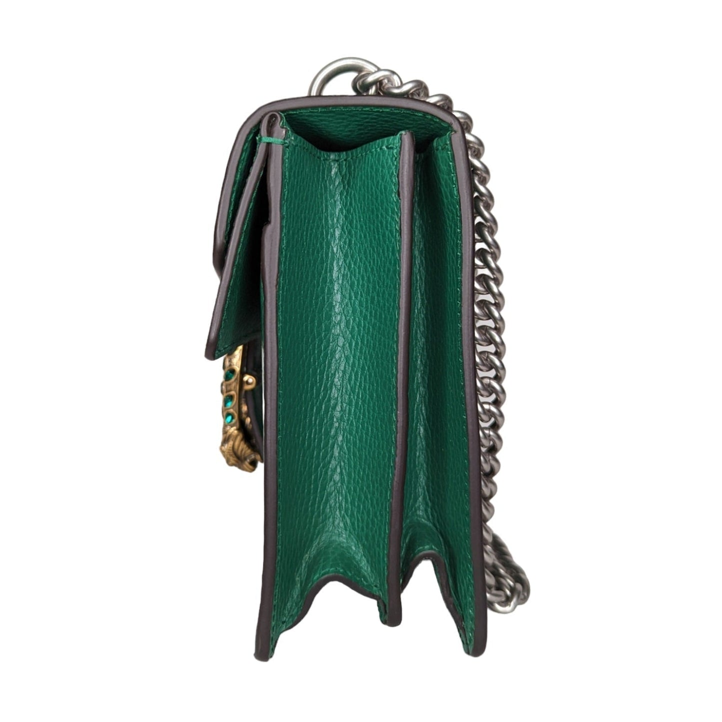 Gucci Emerald Green Leather Dionysus Shoulder Bag