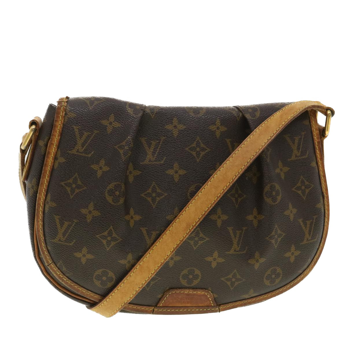 LOUIS VUITTON Monogram Menilmontant PM Shoulder Bag M40474 LV Auth 34123