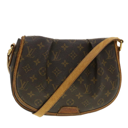 LOUIS VUITTON Monogram Menilmontant PM Shoulder Bag M40474 LV Auth 34123