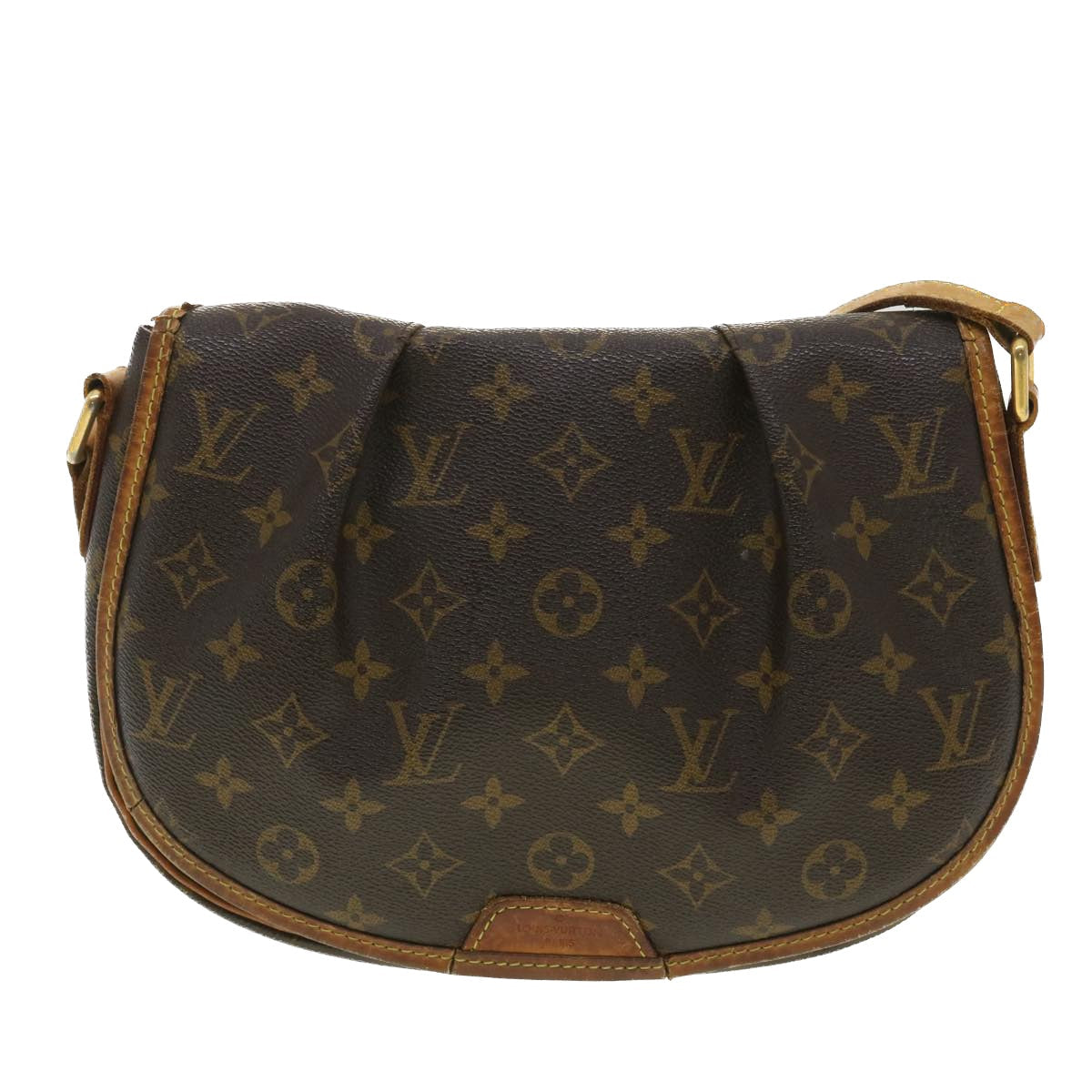 LOUIS VUITTON Monogram Menilmontant PM Shoulder Bag M40474 LV Auth 34123