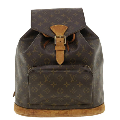 LOUIS VUITTON Monogram Montsouris GM Backpack M51135 LV Auth 35600