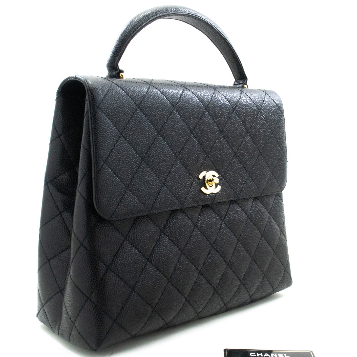 Chanel Kelly Leather Black Shoulder Bag 3