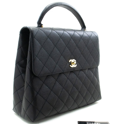 Chanel Kelly Leather Black Shoulder Bag 3