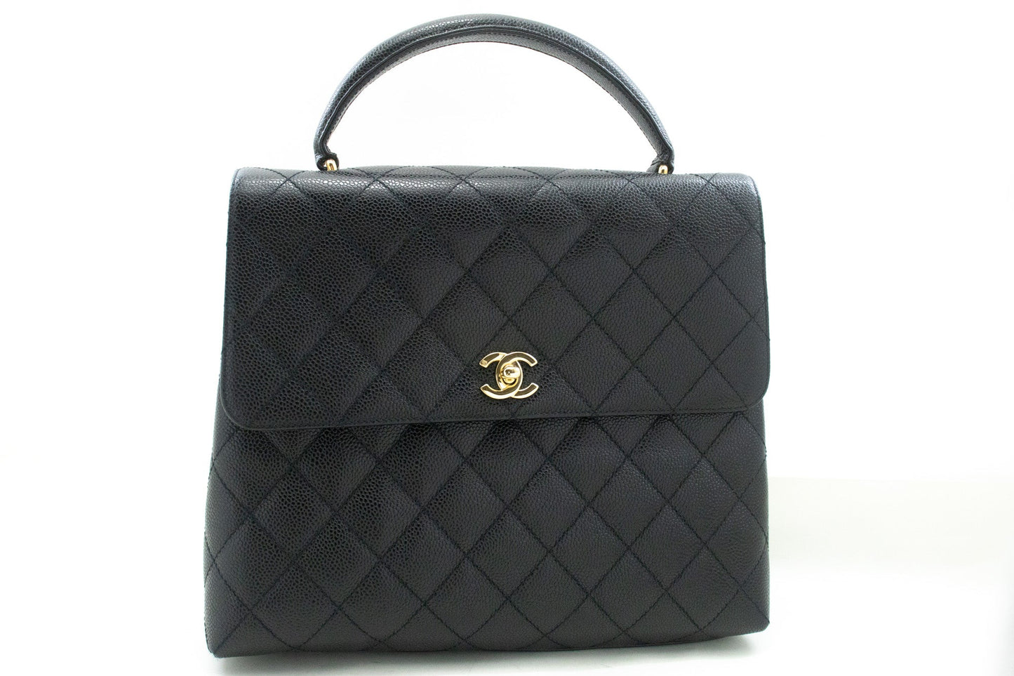 Chanel Kelly Leather Black Shoulder Bag 3