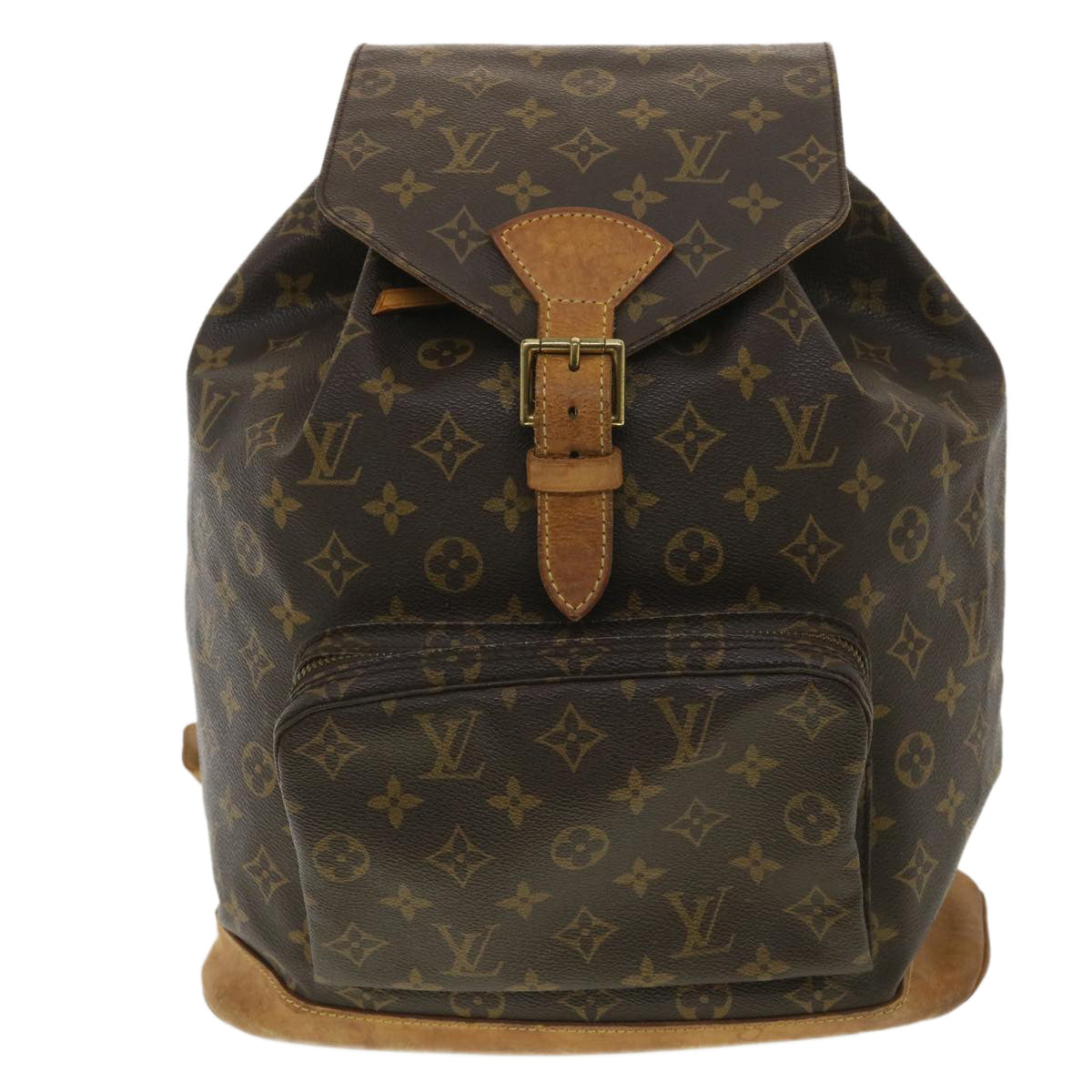 LOUIS VUITTON Monogram Montsouris GM Backpack M51135 LV Auth 36359