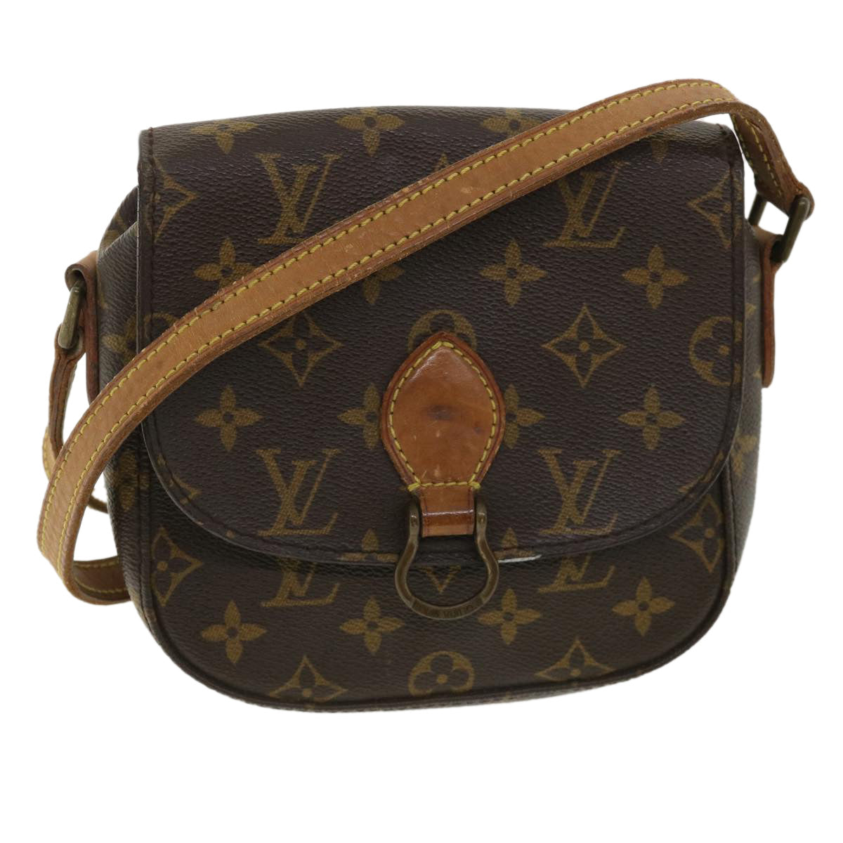 LOUIS VUITTON Monogram Saint Cloud PM Shoulder Bag M51244 LV Auth 36435