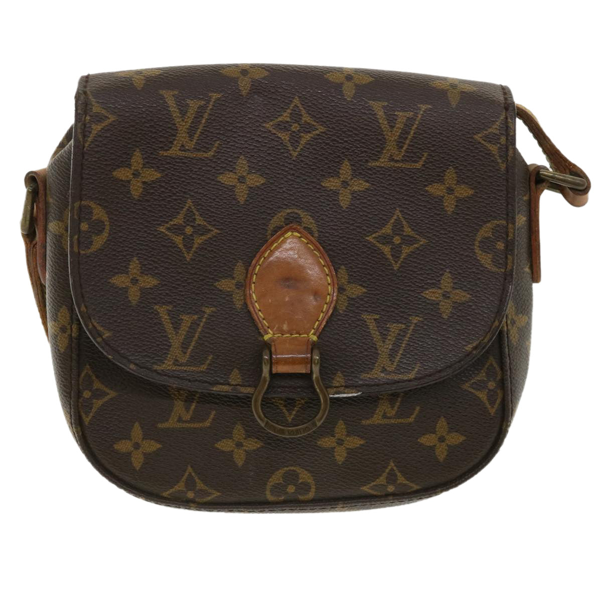 LOUIS VUITTON Monogram Saint Cloud PM Shoulder Bag M51244 LV Auth 36435