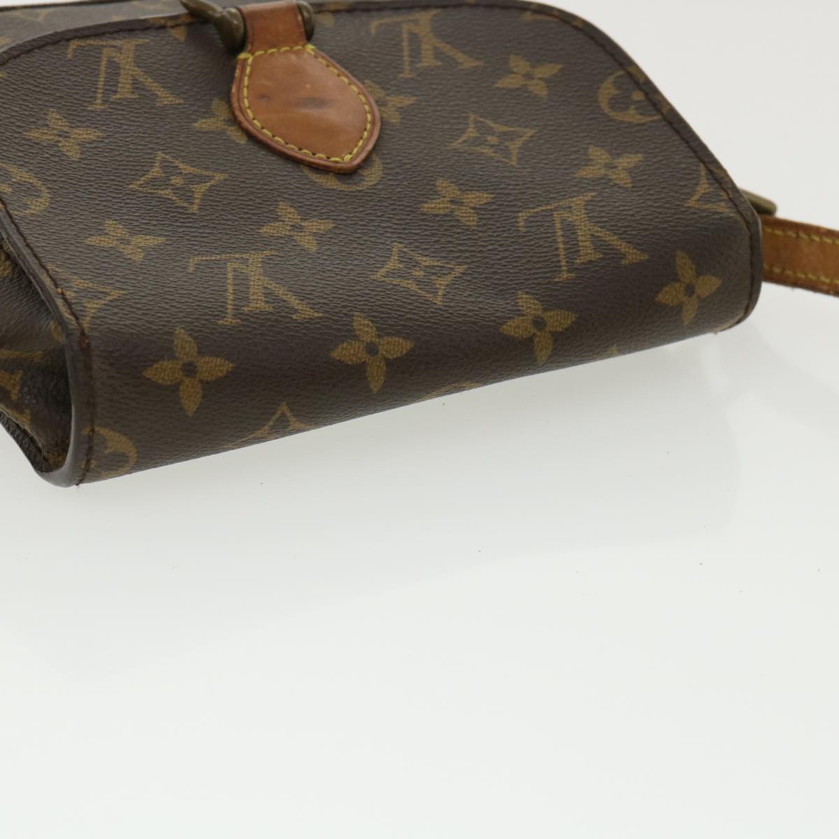 LOUIS VUITTON Monogram Saint Cloud PM Shoulder Bag M51244 LV Auth 36435