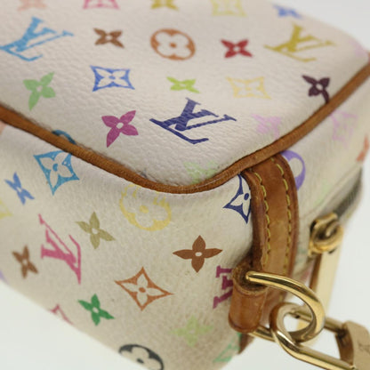 LOUIS VUITTON Monogram Multicolor Trousse Wapity Pouch White M58033 Auth 36551