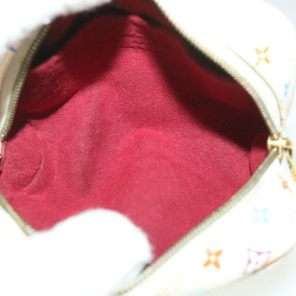 LOUIS VUITTON Monogram Multicolor Trousse Wapity Pouch White M58033 Auth 36551